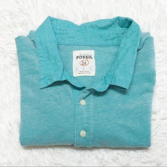 Fossil Polo Shirt Sz L - Picture 2 of 9